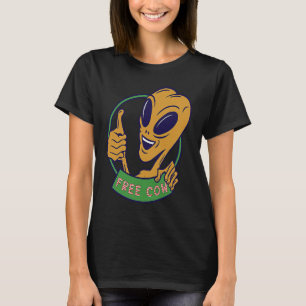 T-shirt vache extraterrestre espace aliens  ovni gratuit