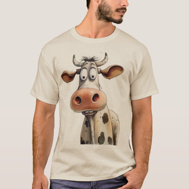 T-shirt Vache fantaisiste (Devant)