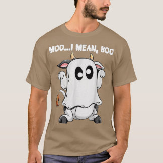 T-shirt Vache fantôme Moo Je Veux Dire Halloween Boo Hallo