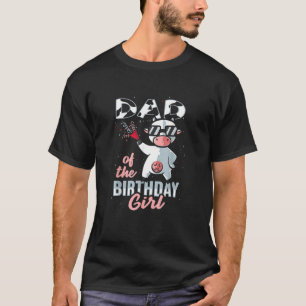 T-shirt Vache Fille D'anniversaire Deux Pour Un Père De Fi