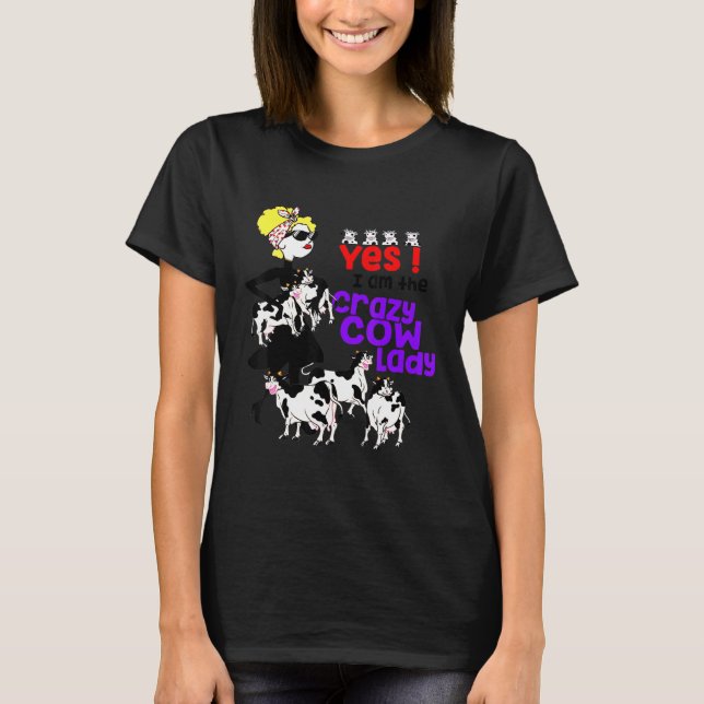 T-shirt Vache folle dame vache (Devant)
