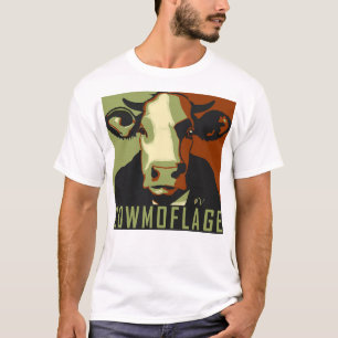 T-shirt vache Fun Pop Art inspiré camouflage de va