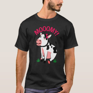 T-shirt Vache Génisse Maman Bébé Maman Moo Maman Vache