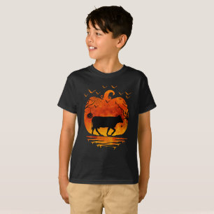 T-SHIRT VACHE HALLOWEEN COSTUME CITROUILLE AUTOMNE SAISON