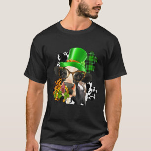 T-shirt Vache Highland Avec C St Patrick Day Cheval Leopar