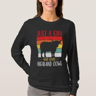 T-shirt Vache Highland Juste Une Fille Qui Aime Les Vaches