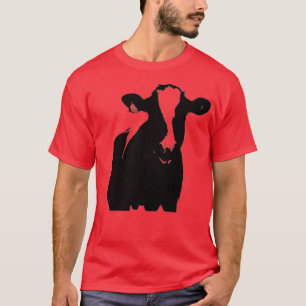 T-shirt Vache Holstein, vache noire et blanche