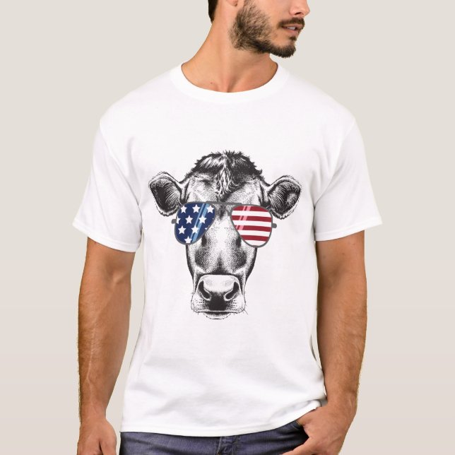 T-shirt Vache huppée américaine (Devant)