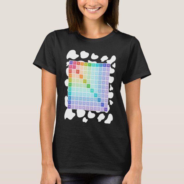 T-shirt Vache Imprimer Math Costume Idée Enfants & Multipl (Devant)