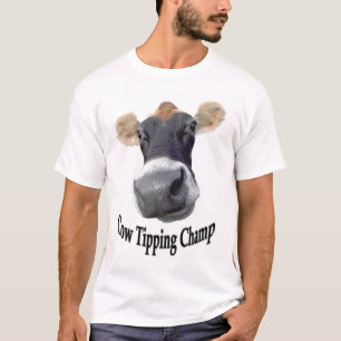 T-shirt Vache inclinant le champion