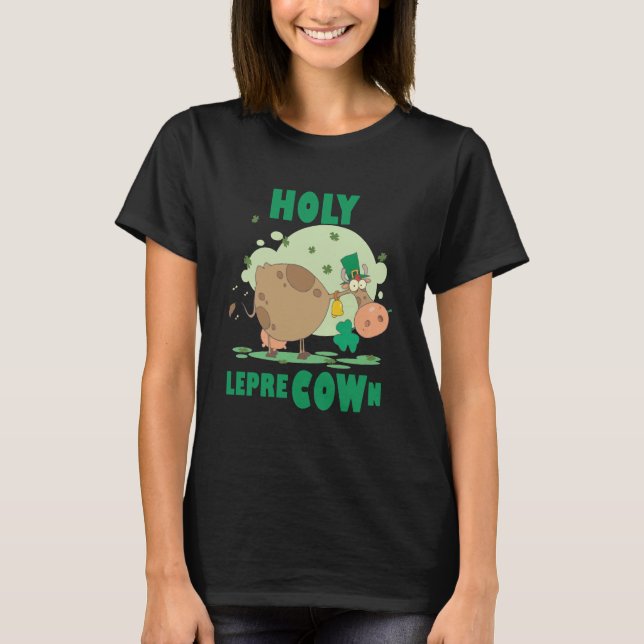 T-shirt Vache irlandaise de la Saint-Patrick (Devant)