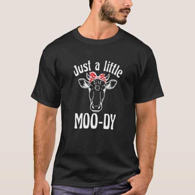 T-shirt Vache juste un peu Moo dy vache  1 (Devant)
