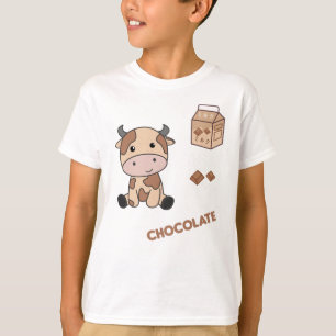 T-shirt Vache Kawaii Retro Japonaise Chocolat Vaches
