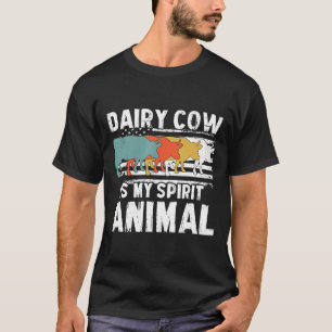 T-shirt Vache laitière Drapeau américain vintage Animal sp