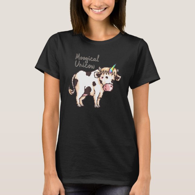 T-shirt Vache Licorne Moogique (Devant)