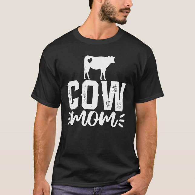 T-shirt Vache Maman Fête des Mères (Devant)