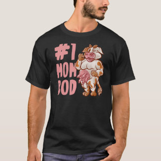 T-shirt Vache Maman Meilleure Maman Bod Maman Mama Génisse