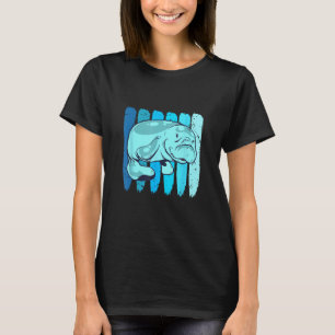 T-shirt Vache marine animale aquatique rétro Mana animal m