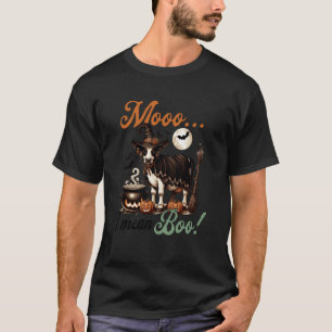 T-shirt Vache Meugle Je Veux Dire Hou Halloween Drôle Anim