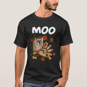 T-shirt Vache Meuglement Tenue de dîner de Thanksgiving Di