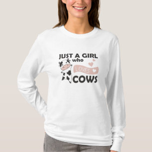 T-shirt Vache mignonne Animaux Pour Filles Drôle Calf Amou