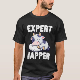 T-shirt Vache mignonne experte dormeuse drôle animal
