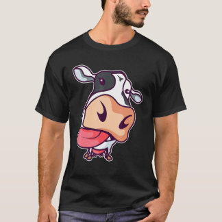 T-shirt Vache montre la langue Vaches mignonnes éleveur de