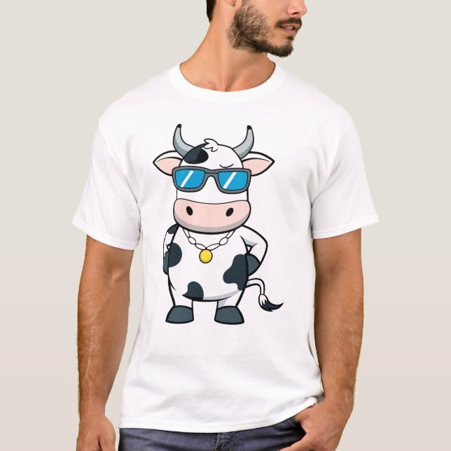T-shirt Vache Moo Style (Devant)