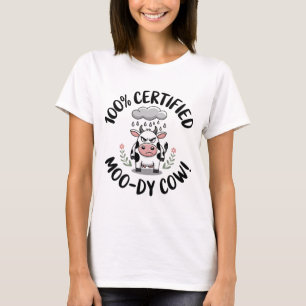 T-shirt Vache Moody 100% Certifiée !