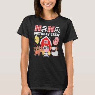 T-shirt Vache Nana Anniversaire Crew Farm Thème Animaux An