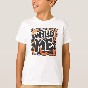 T-shirt Vache Noir et Orange Wild Me