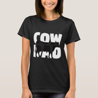 T-shirt Vache Papa Vache Pour Papa Zoo Animal