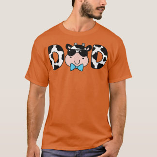 T-shirt Vache Papa Vie Amusante Papa Vaches de l'agriculte