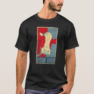 T-shirt Vache papa Vintage Producteur Laitier Vache Ranch 