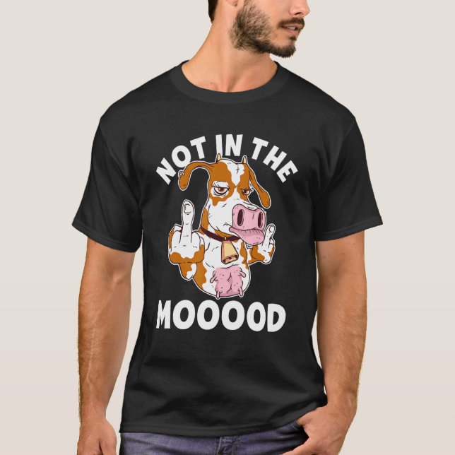 T-shirt Vache pas dans le bain Vache (Devant)