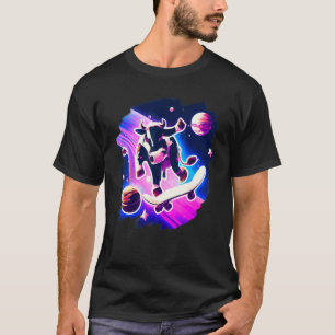 T-shirt Vache planchant dans l'espace rétro vintage ska