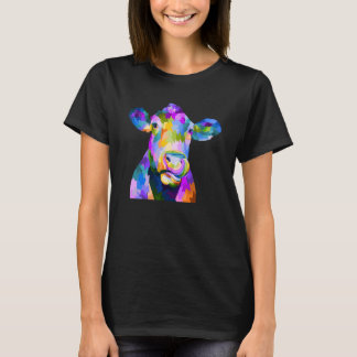 T-shirt Vache pop colorée