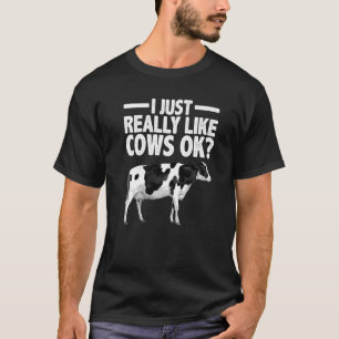 T-shirt Vache pour hommes femmes élevage de bétail vache l