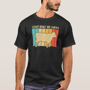 T-shirt Vache Pour Hommes Femmes Vache Fermière Laiterie