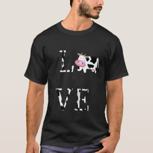 T-shirt Vache prin mignonne vache j'aime les vaches animal
