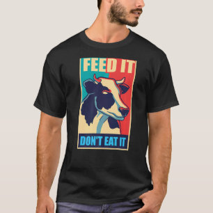 T-shirt Vache protéger les animaux lait végétalien végétar