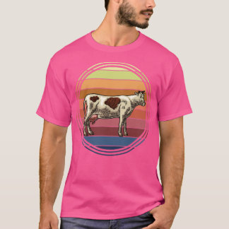 T-shirt Vache rétro