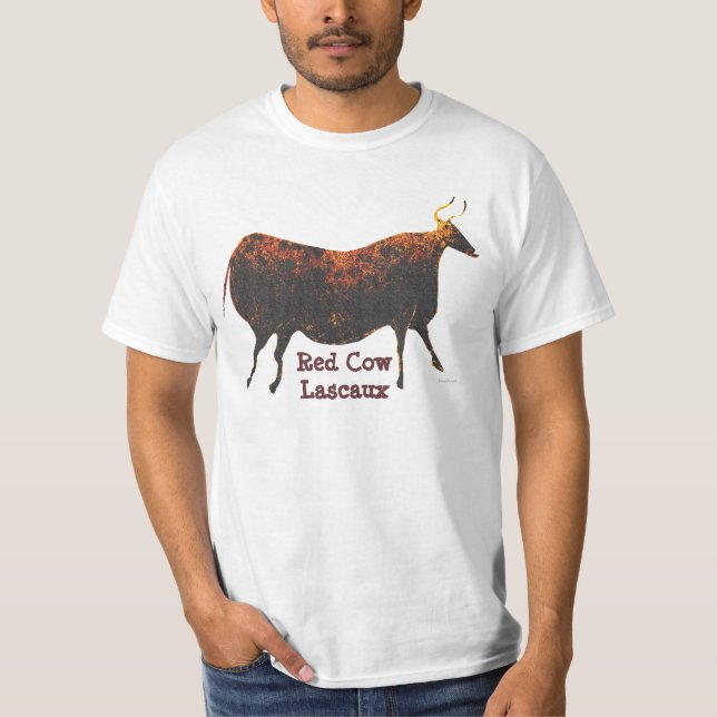 T-shirt Vache rouge de Lascaux (Devant)