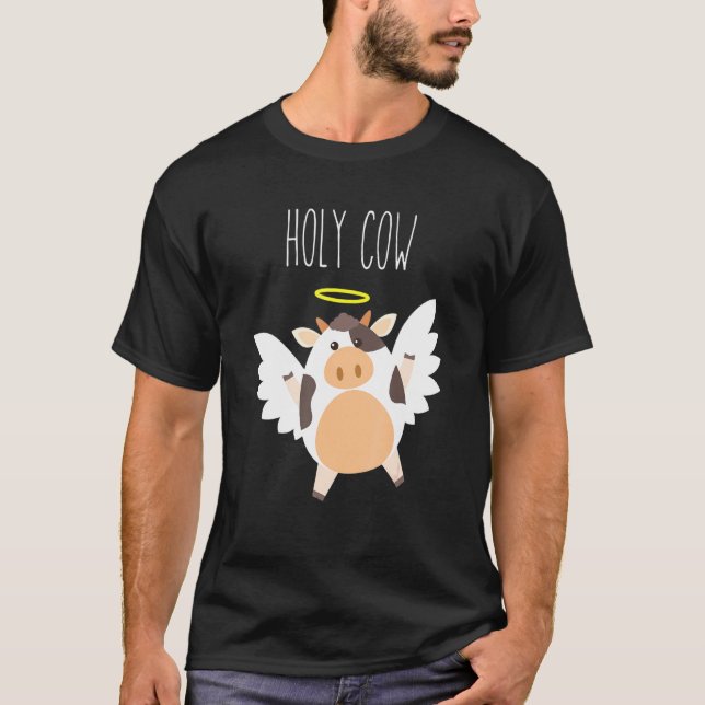 T-shirt Vache sacrée Ange vache (Devant)
