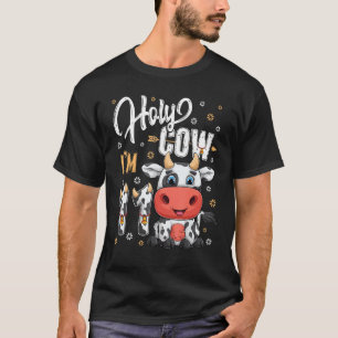 T-shirt Vache sacrée j'ai onze ans Thème de ferme de vache
