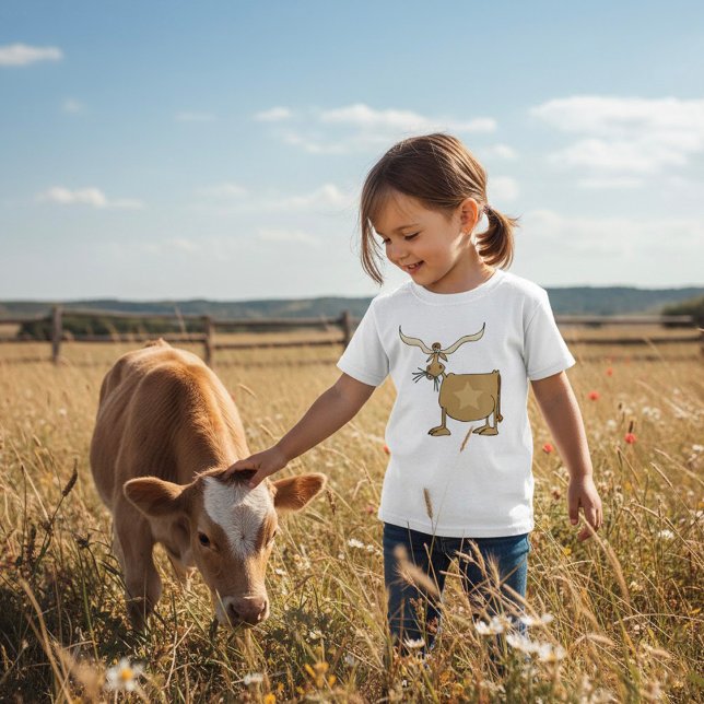 T-shirt Vache Texas Longhorn avec étoile (Créateur téléchargé)
