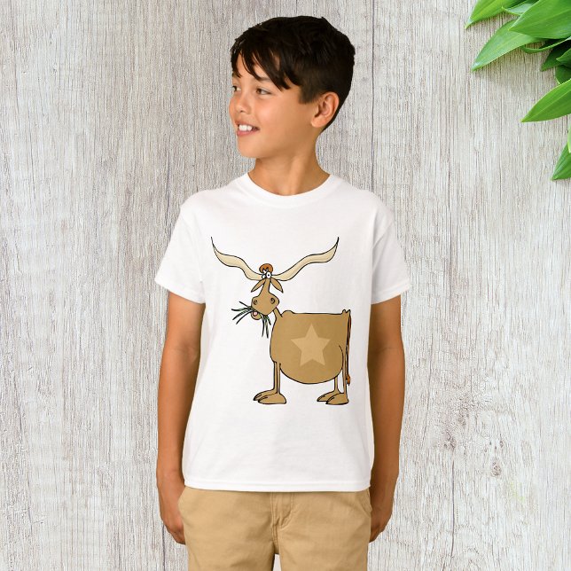 T-shirt Vache Texas Longhorn avec étoile (Créateur téléchargé)