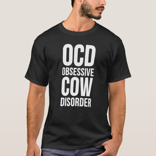 T-shirt Vache Troubles Obsessifs de la Vache (Devant)