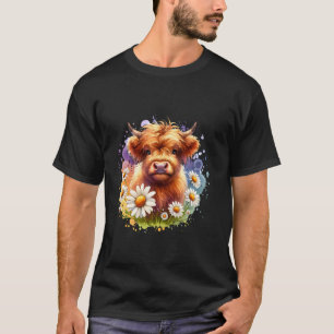 T-shirt Vache, Vache écossaise des Highlands, Tenue occide