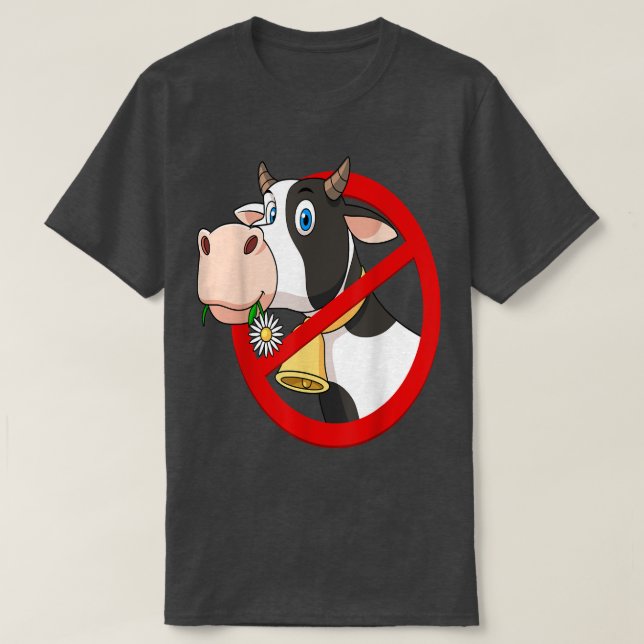 T-shirt Vache végétarienne (Design devant)
